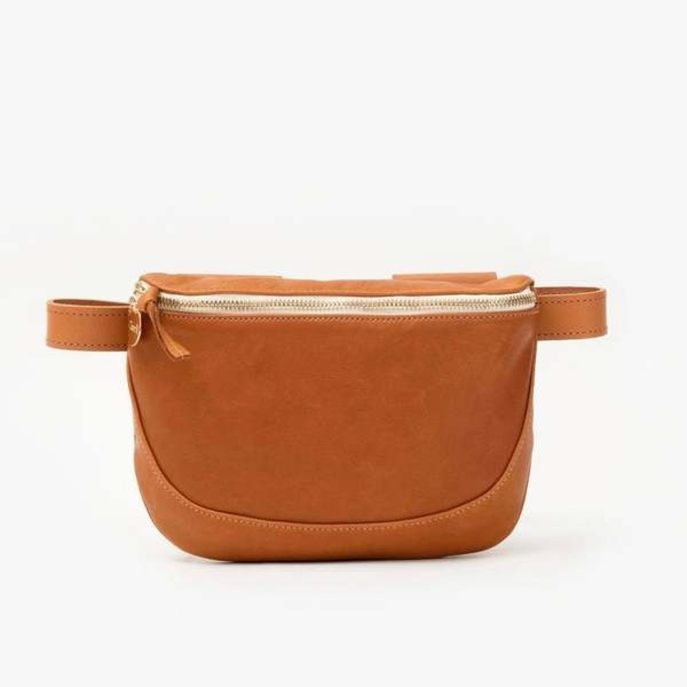 NIB Clare V. Tan Leather- Belt Bag Fanny Pack